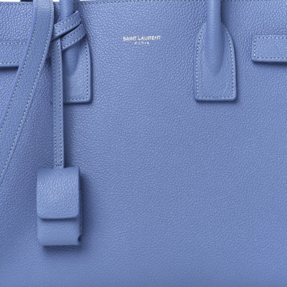 Saint Laurent Grained Calfskin Small Sac De Jour Light Blue 9 of 12