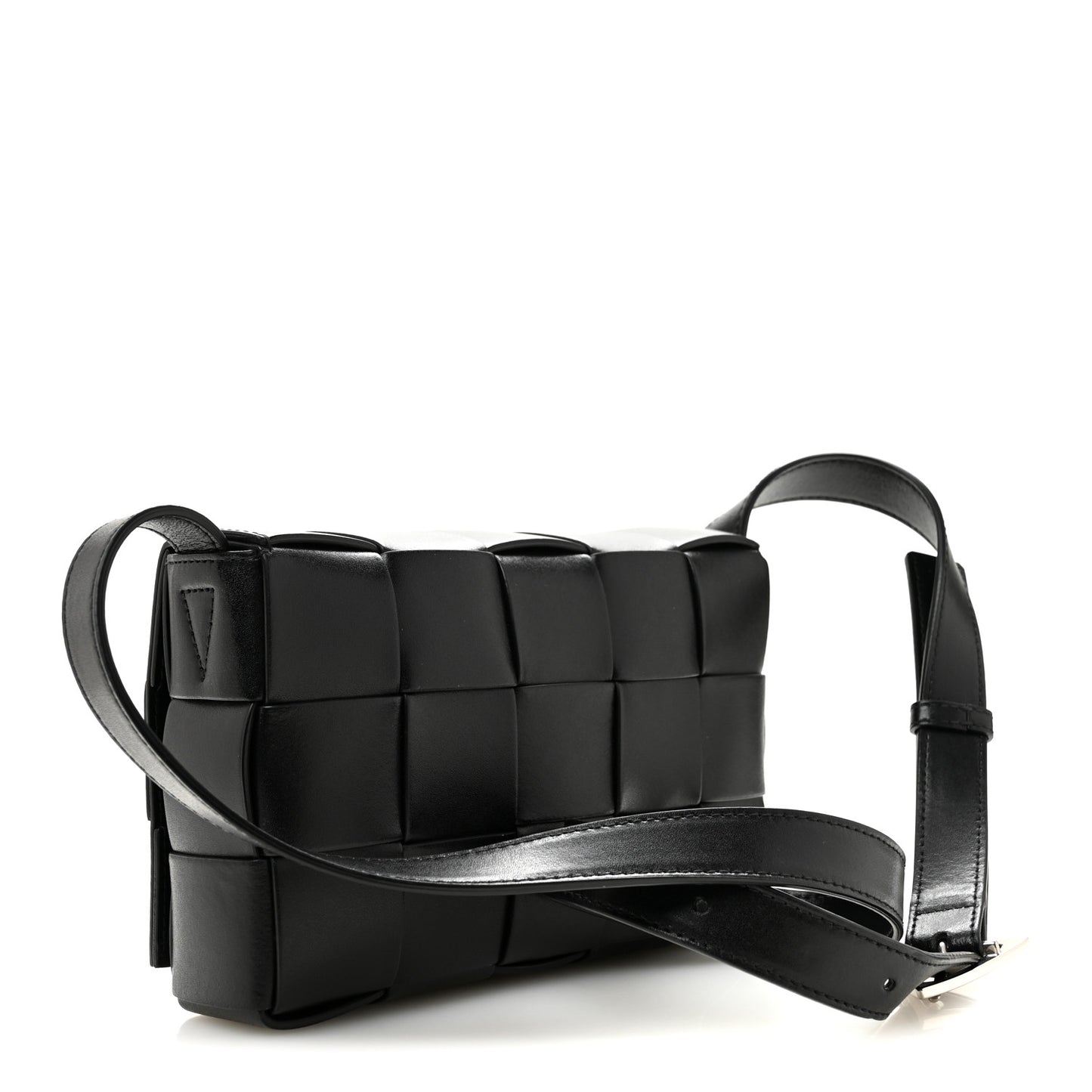 Nappa Maxi Intreccio Cassette Bag Black