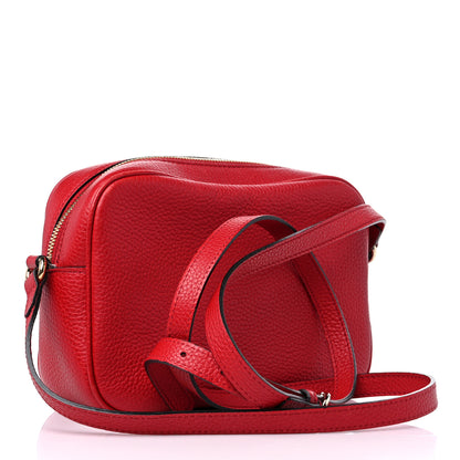 Gucci Pebbled Calfskin Small Soho Disco Bag Tabasco Red 3 of 16