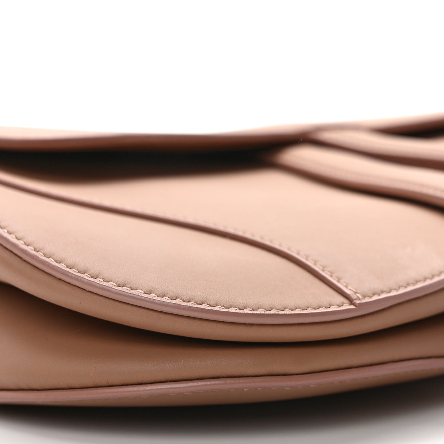 Ultra Matte Calfskin Saddle Bag Blush