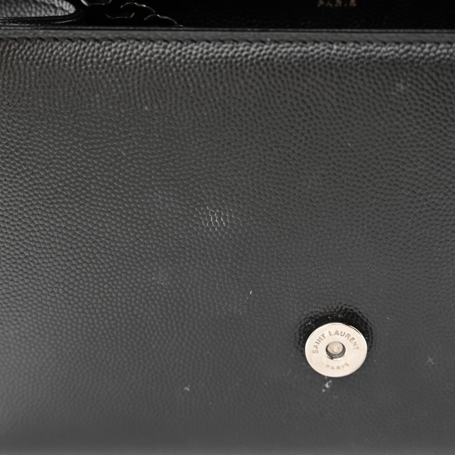 Saint Laurent Grain De Poudre Small Monogram Monochrome Kate Satchel Black 11 of 11