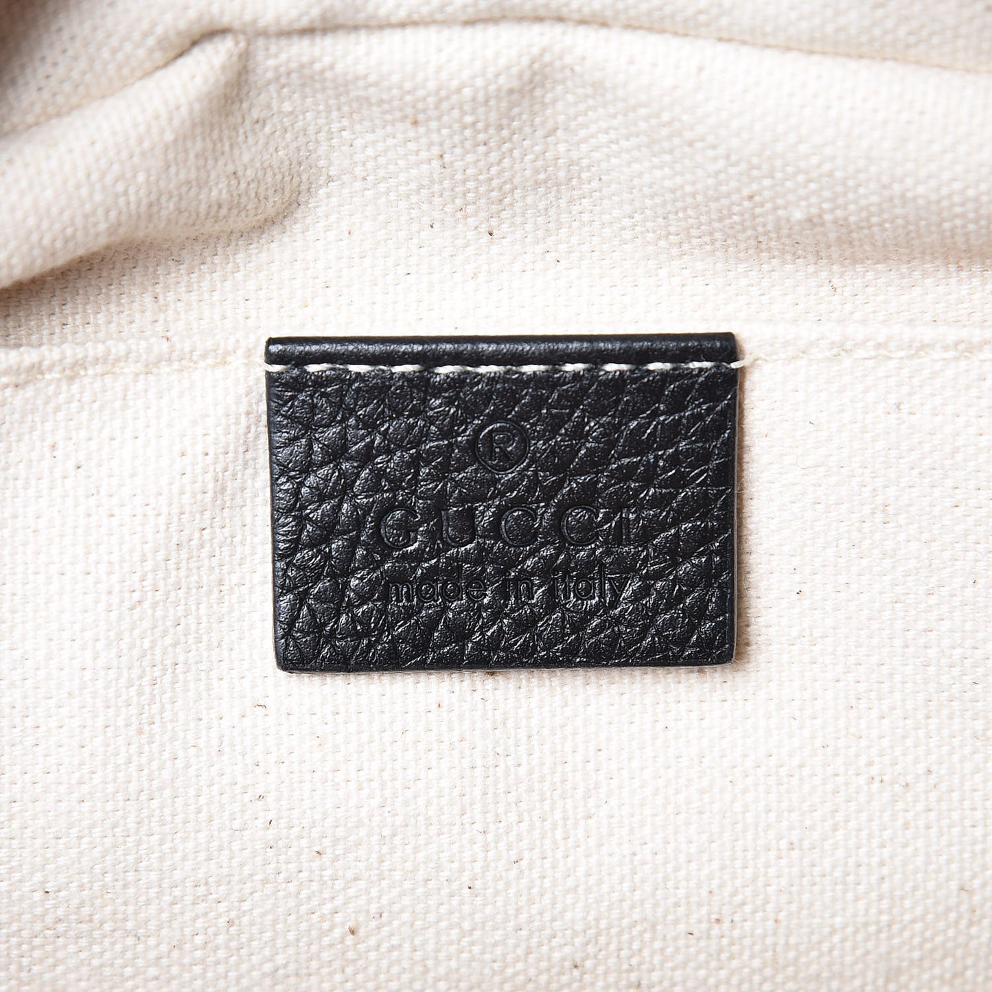 Pebbled Calfskin Small Soho Disco Bag Black