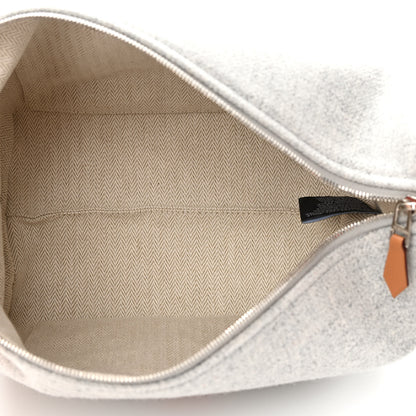 Hermes Canvas Small Bride-A-Brac Pouch Gris Flanelle 5 of 7