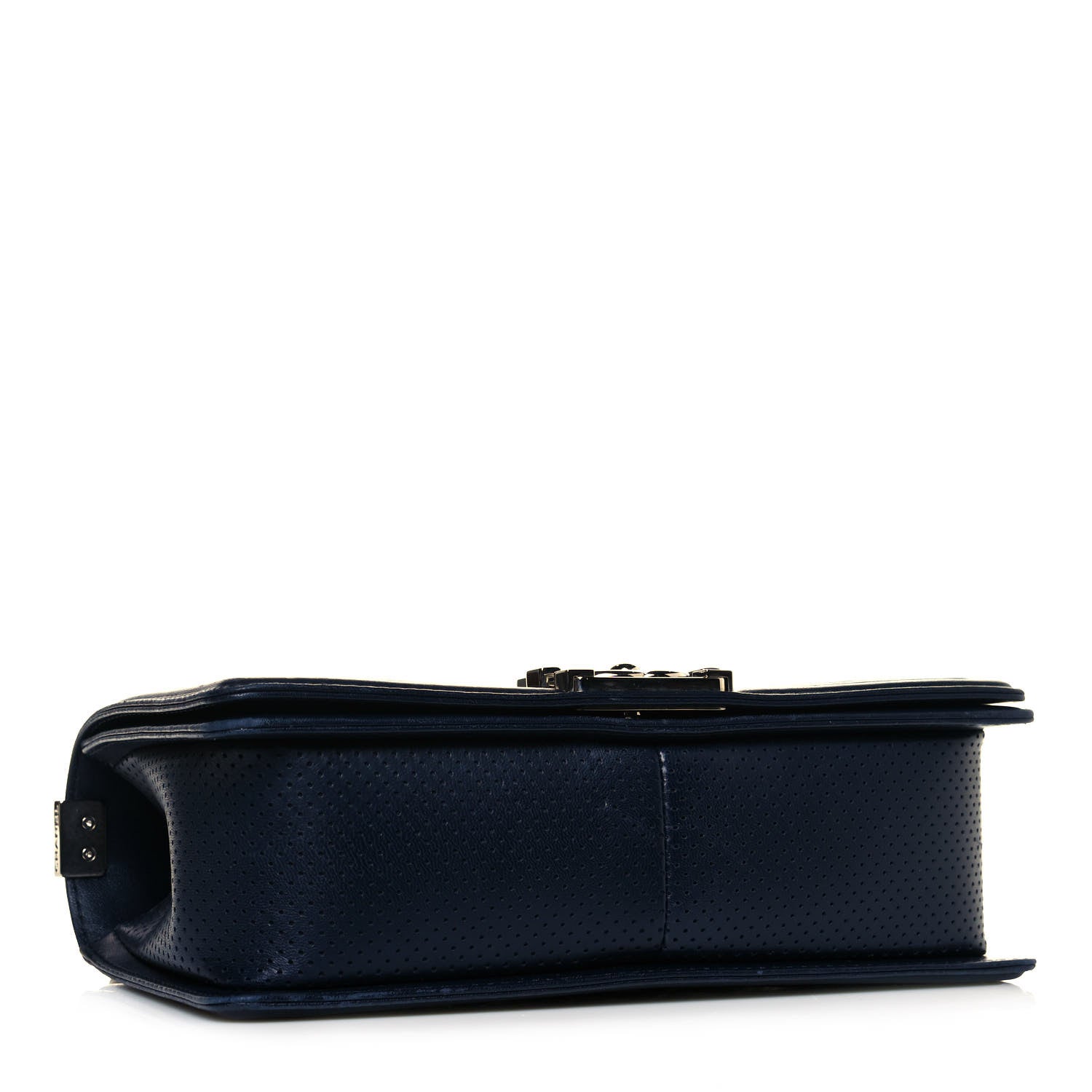 Chanel Lambskin Perforated Medium Boy Flap Navy 5 of 14