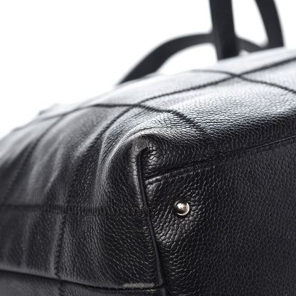 Chanel Caviar Square Stitched Tote Black 24 of 28