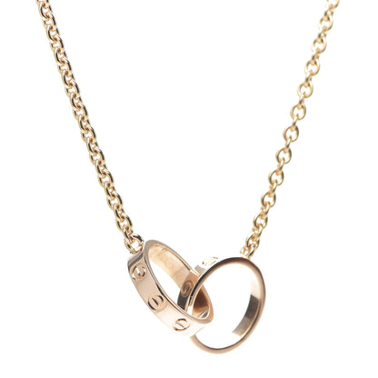 Cartier 18K Pink Gold Interlocking LOVE Necklace 7 of 9