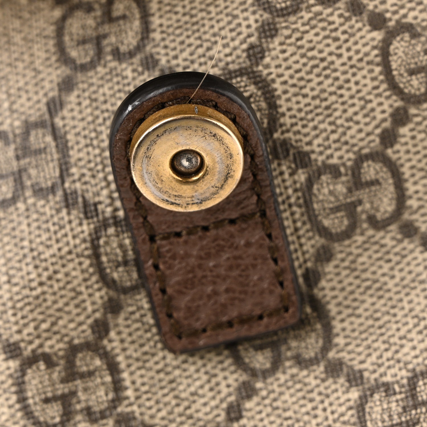 Gucci GG Supreme Monogram Medium Ophidia Double Buckle Backpack Brown 41 of 43