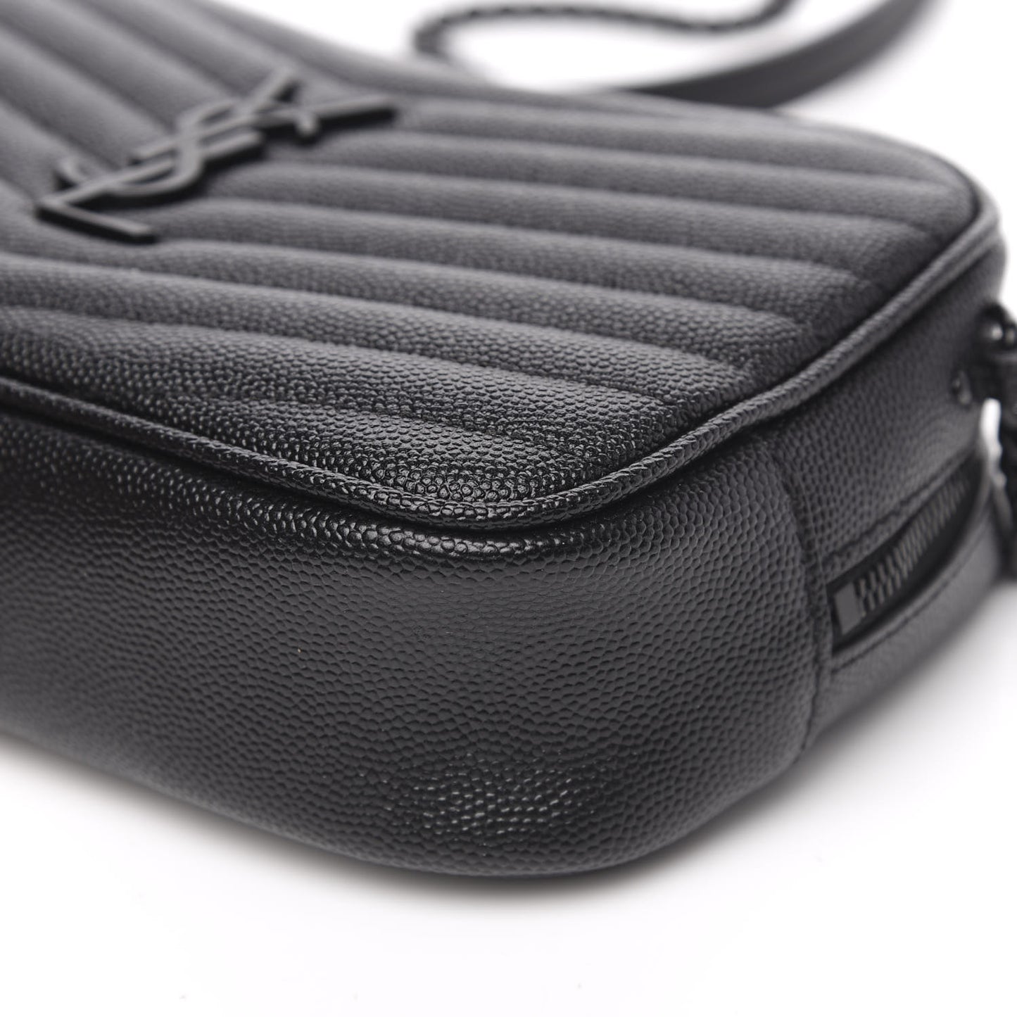 Grain De Poudre Matelasse Monogram Mini Lou Camera Bag Black