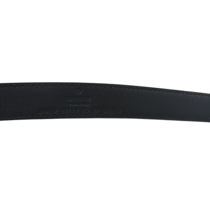 Gucci Azalea Calfskin Enamel Monochrome Double G 20mm Belt 75 30 Black 4 of 4