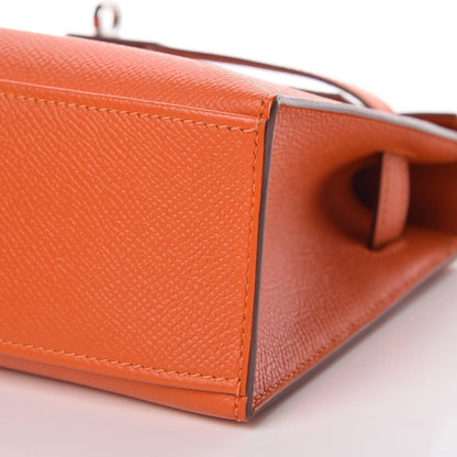 Hermes Epsom Kelly Pochette Clutch Feu 26 of 27