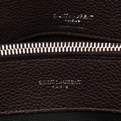 Saint Laurent Grained Calfskin Baby Supple Sac De Jour Bordeaux 7 of 12