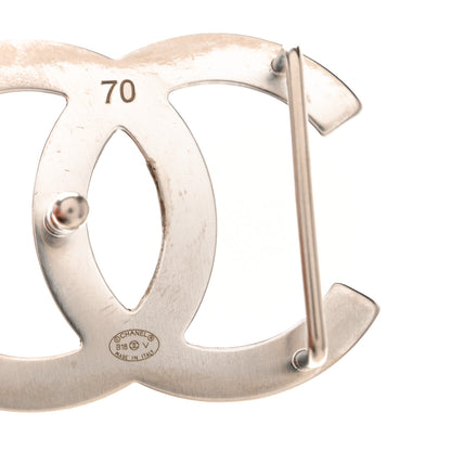 Chanel Calfskin CC Reversible Belt 70 Black Burgundy 9 of 10