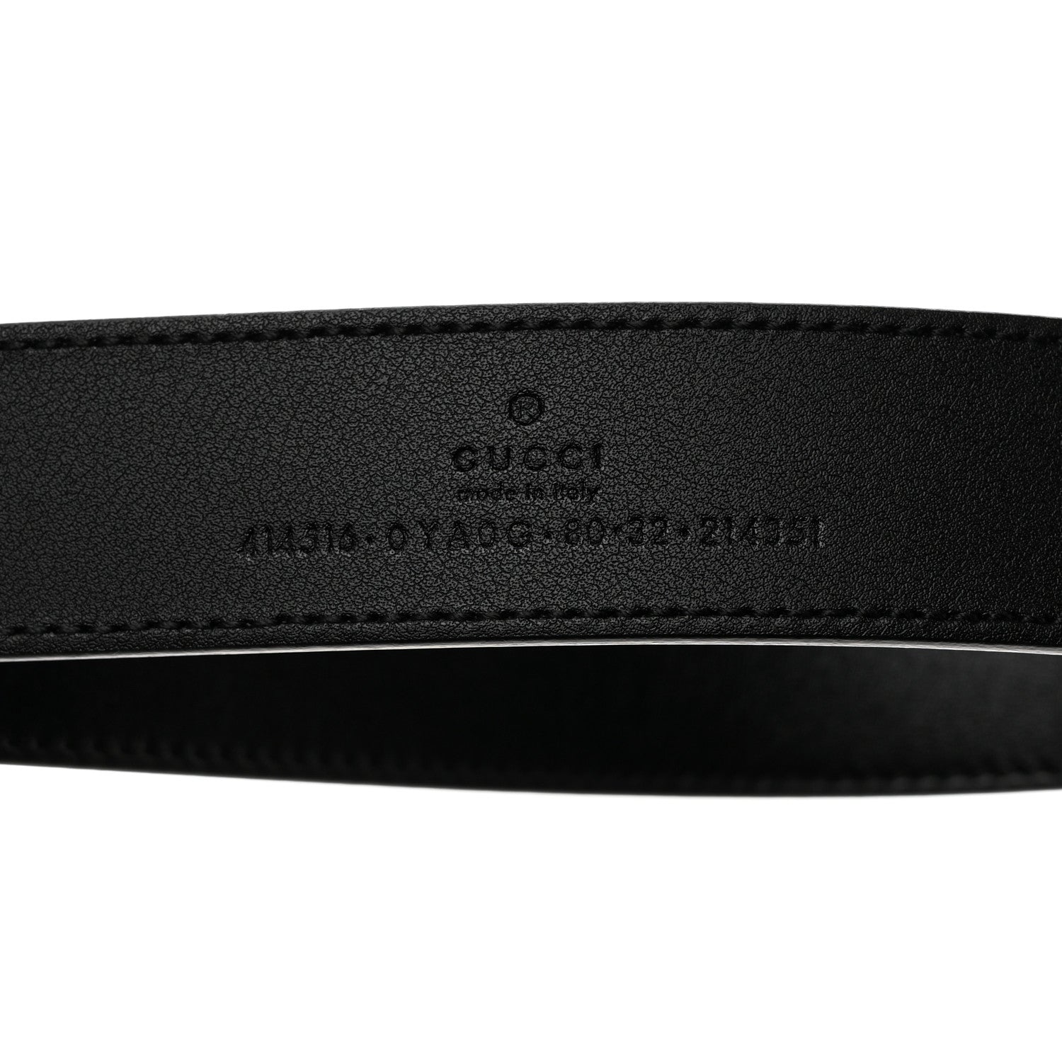 Gucci Plutone Calfskin Double G 30mm Belt 80 32 Black 3 of 6