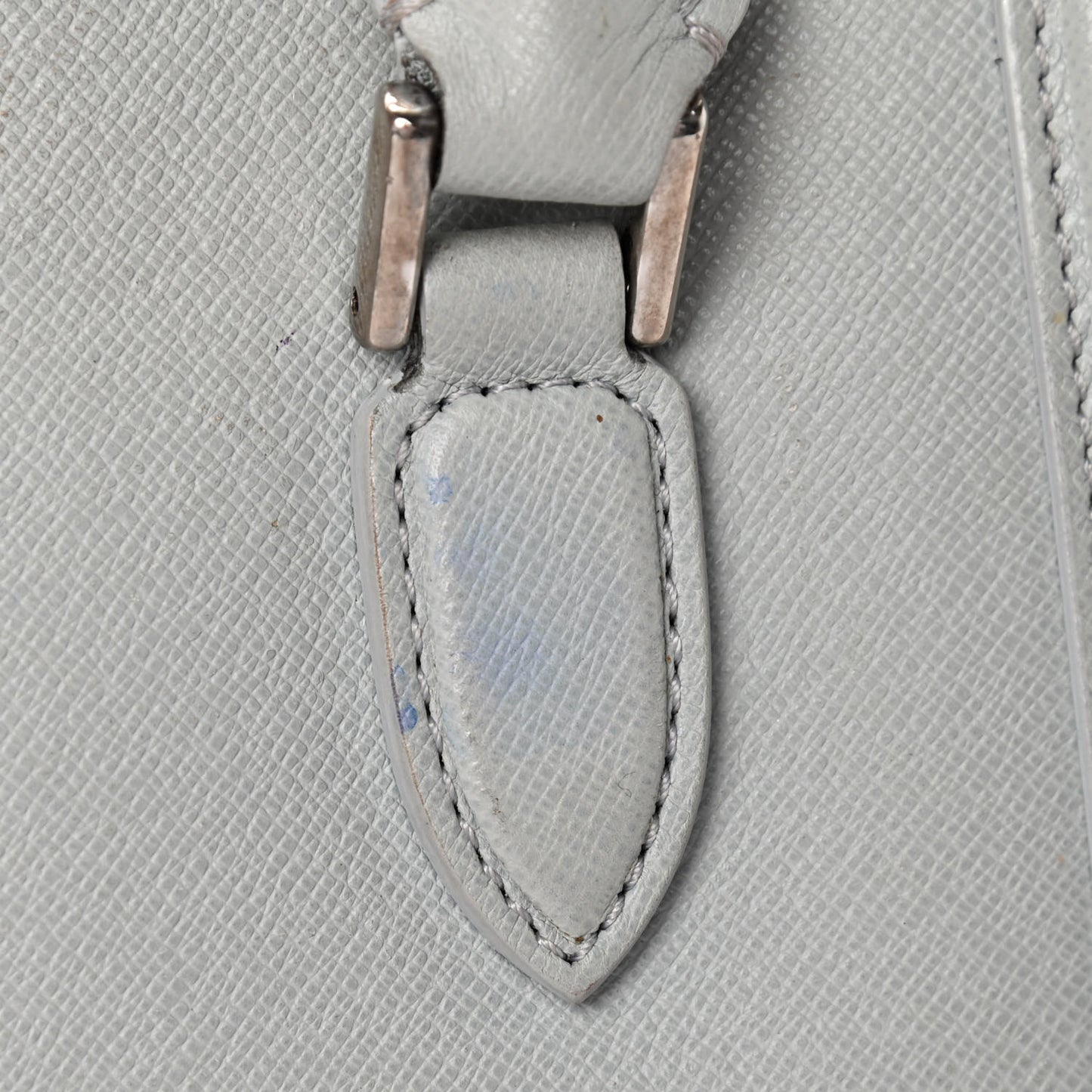 Calfskin Small Heroine Light Grey