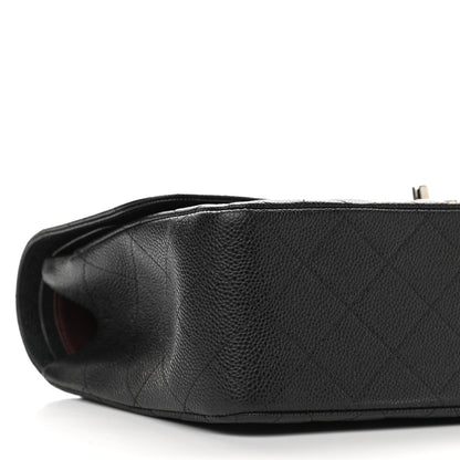 Chanel Caviar Quilted Jumbo Double Flap Black 8 of 9