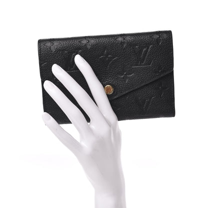 Louis Vuitton Empreinte Compact Curieuse Wallet Black 2 of 7