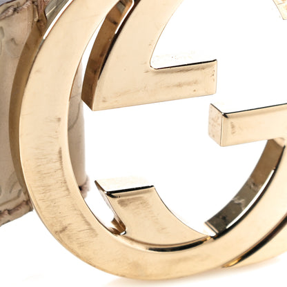 Gucci Guccissima Interlocking G 40mm Belt 80 32 Off White 9 of 11