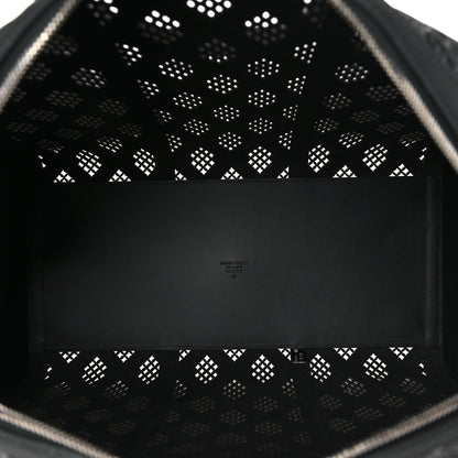 Gucci Perforated GG Embossed Duffle Bag Black 5 of 9