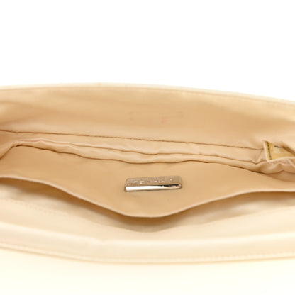 Chanel Lambskin Quilted Butterfly Chain Clutch White 5 of 21