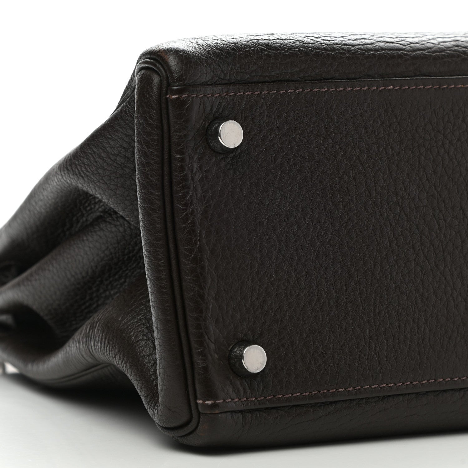 Hermes Togo Kelly Retourne 32 Marron Fonce 8 of 11