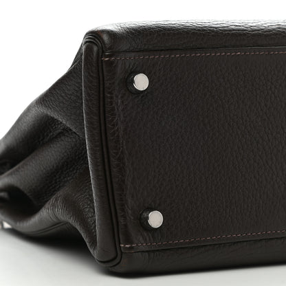 Hermes Togo Kelly Retourne 32 Marron Fonce 8 of 11