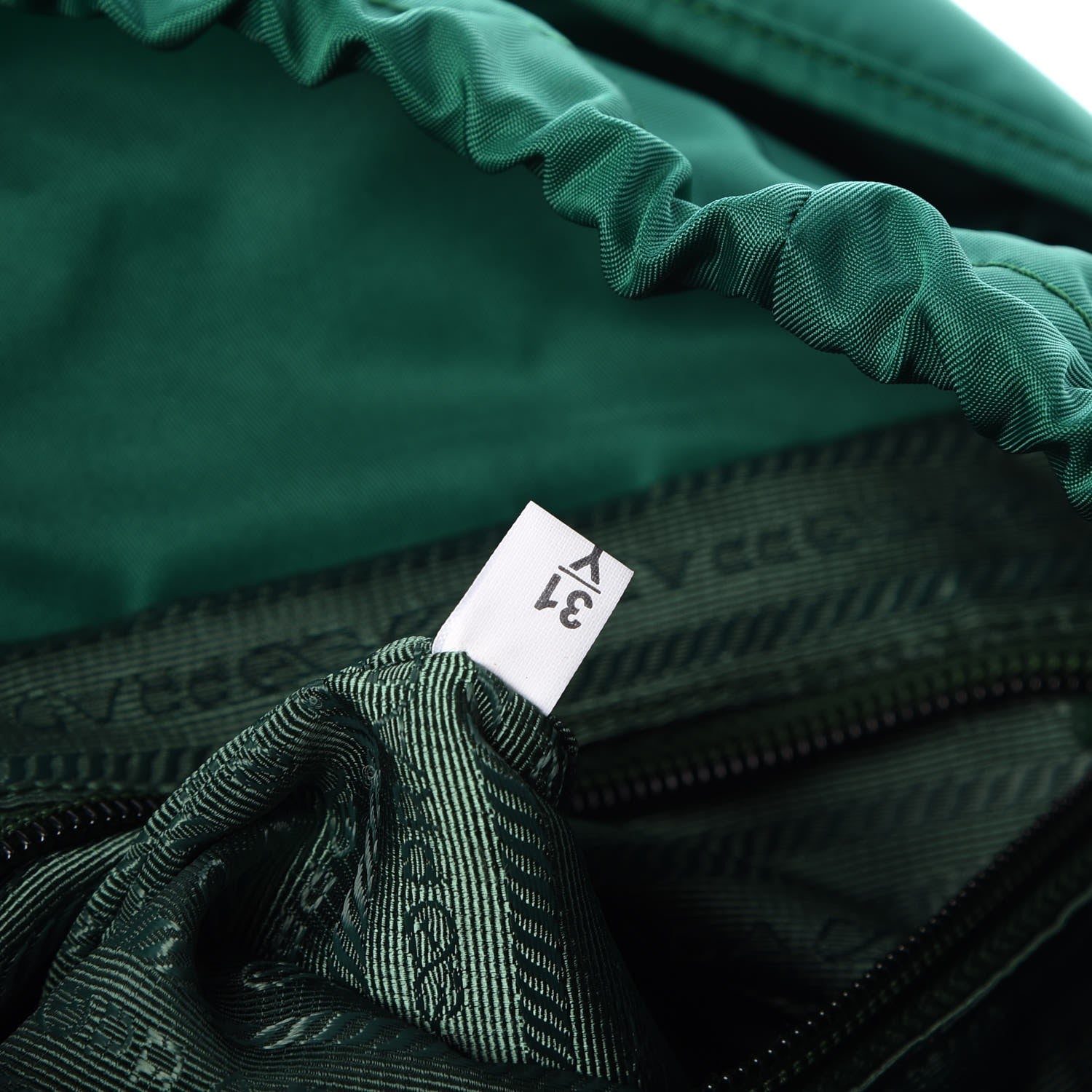 Prada Nylon Vela Saffiano Double Buckle Backpack Oleandro 8 of 8