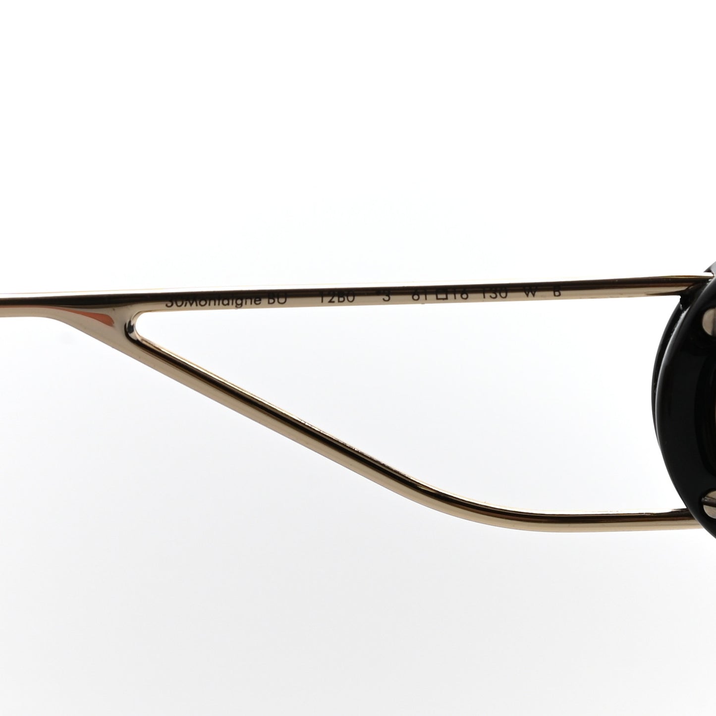 Butterfly 30 Montaigne Sunglasses Black Gold