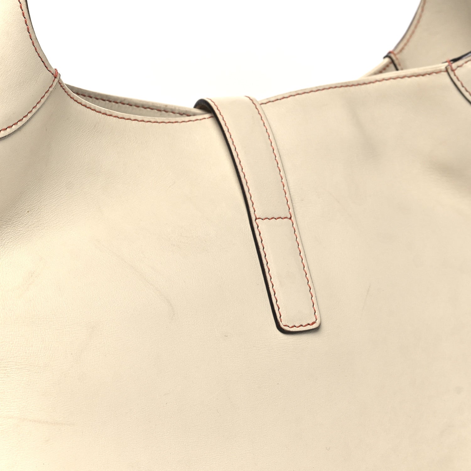 Gucci Calfskin Piston Lock Jackie O Hobo White 11 of 12