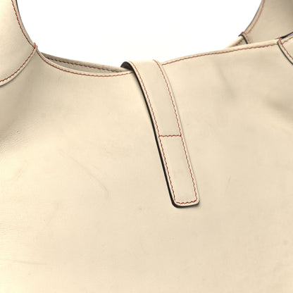 Gucci Calfskin Piston Lock Jackie O Hobo White 11 of 12
