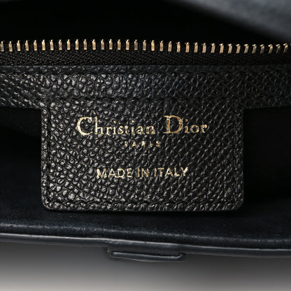 Christian Dior Grained Calfskin Saddle Bag Black 6 of 6