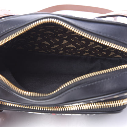 Burberry E-Canvas Monogram Stripe Camera Bag Bridle Brown 5 of 9