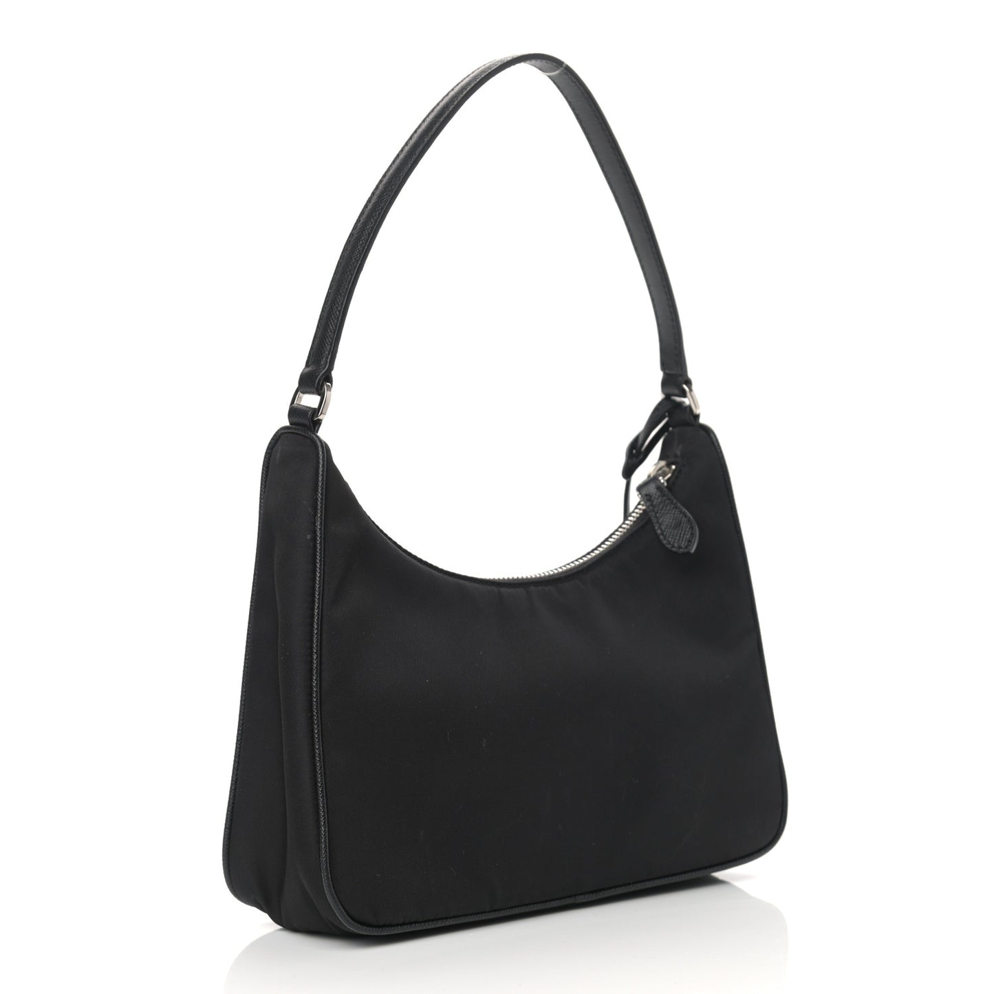 Tessuto Nylon Saffiano Mini Re-Edition 2005 Bag Black