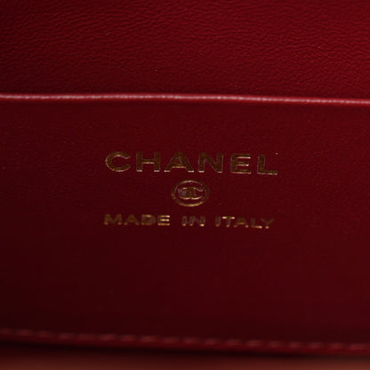 Chanel Suede Calfskin Lambskin Quilted Clutch With Strap Dark Brown 7 of 11