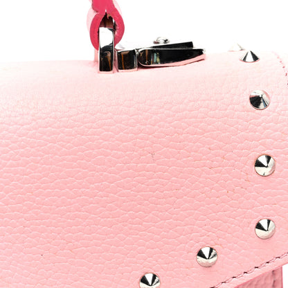 MCM Calfskin Studded Small Patricia Bag Pink 10 of 10