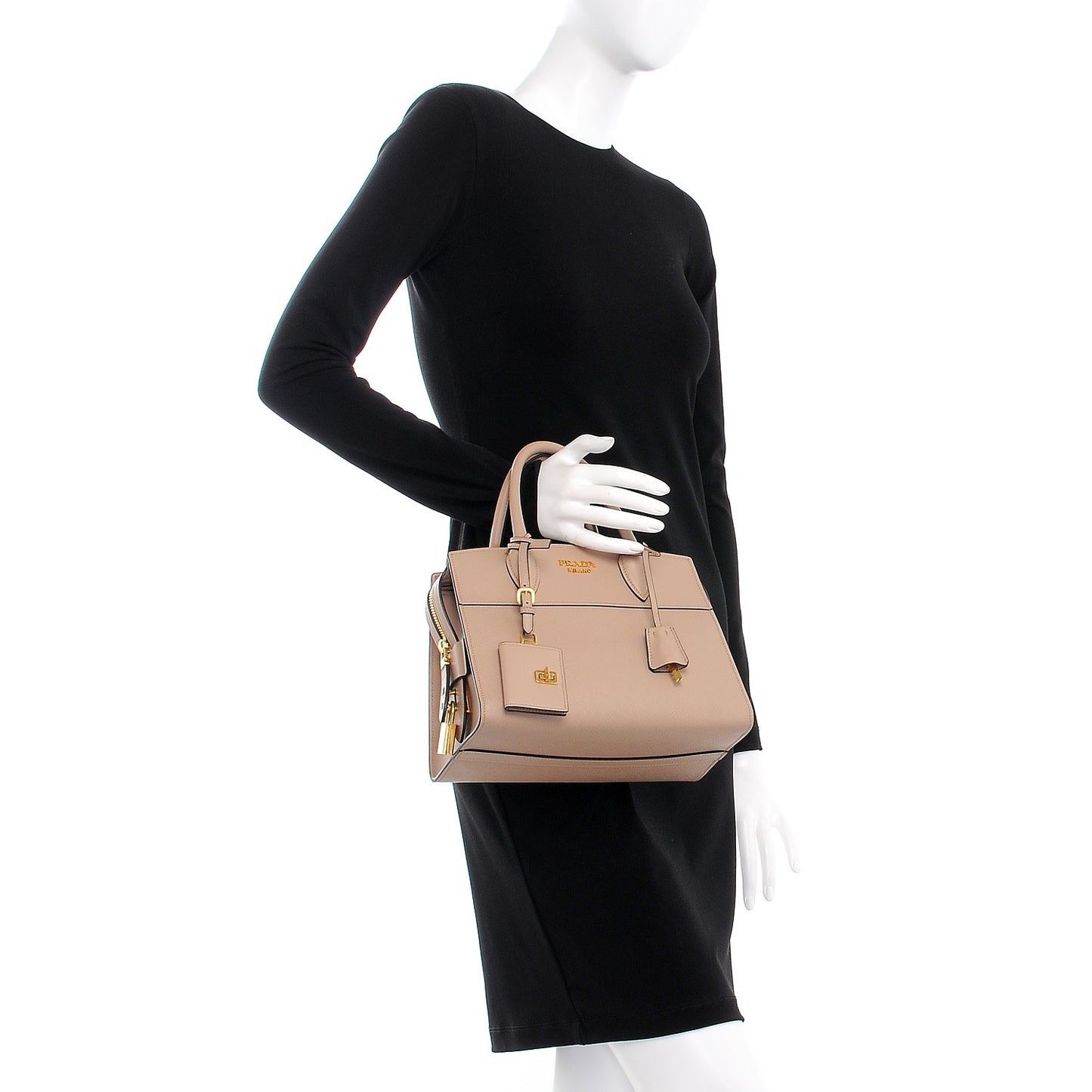 Saffiano City Calf Small Esplanade Tote Cammeo