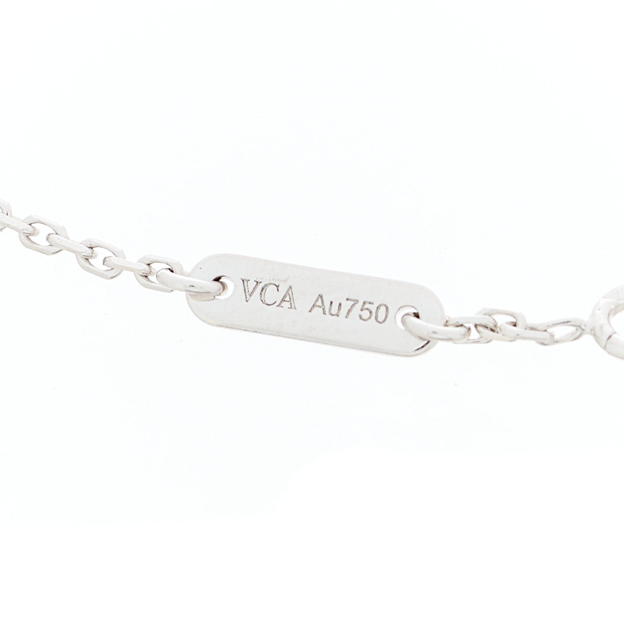 18K White Gold Diamond Sweet Alhambra Bracelet