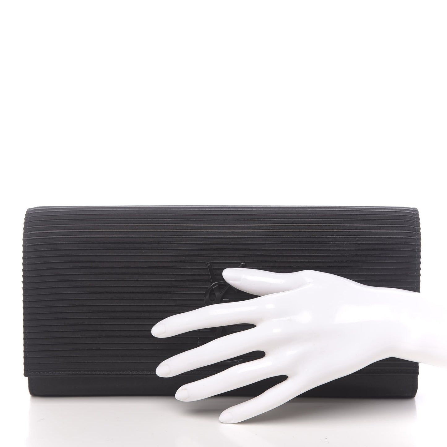 Viscose Monogram Cassandre Clutch Black
