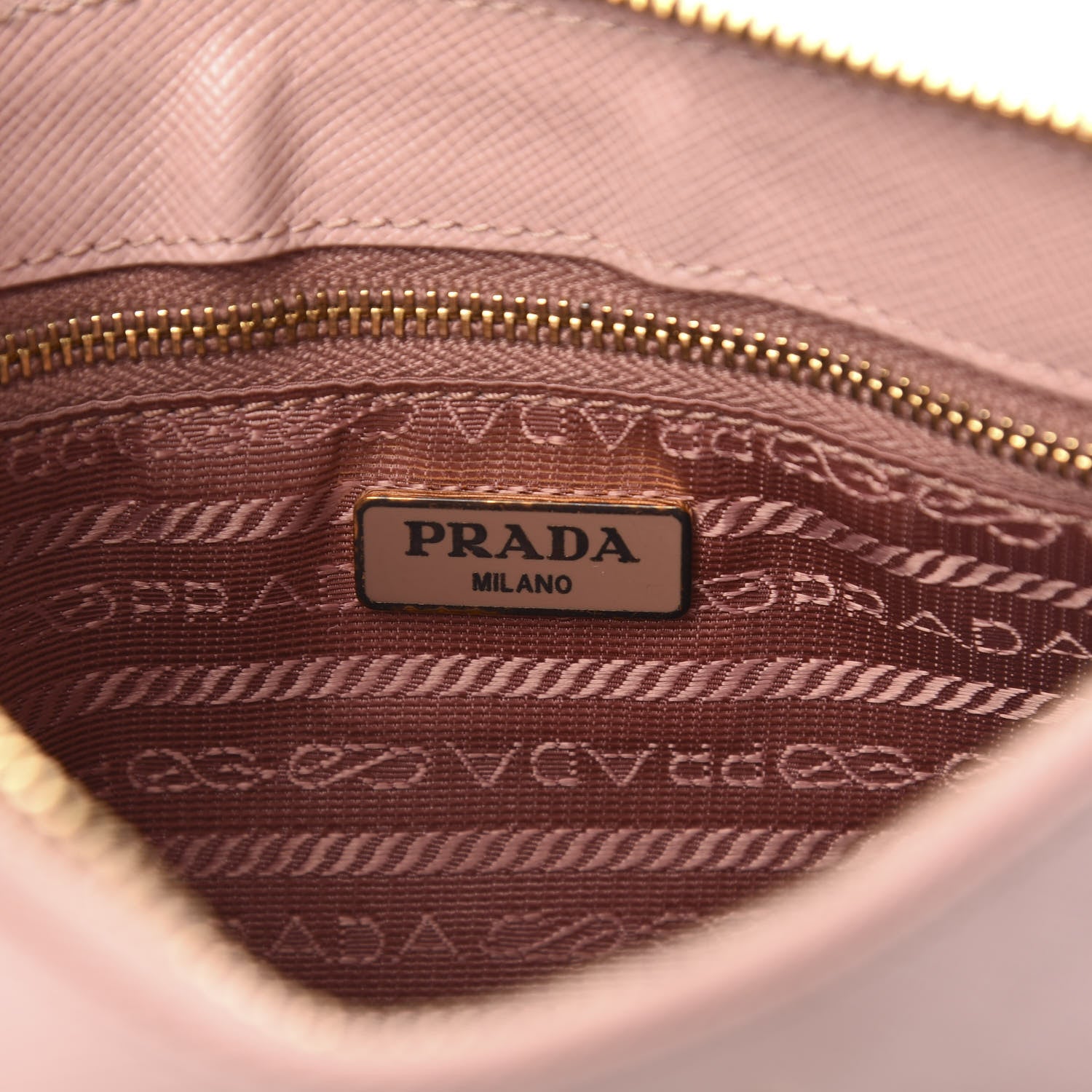 Prada Saffiano Flat Zip Wristlet Orchidea 6 of 9