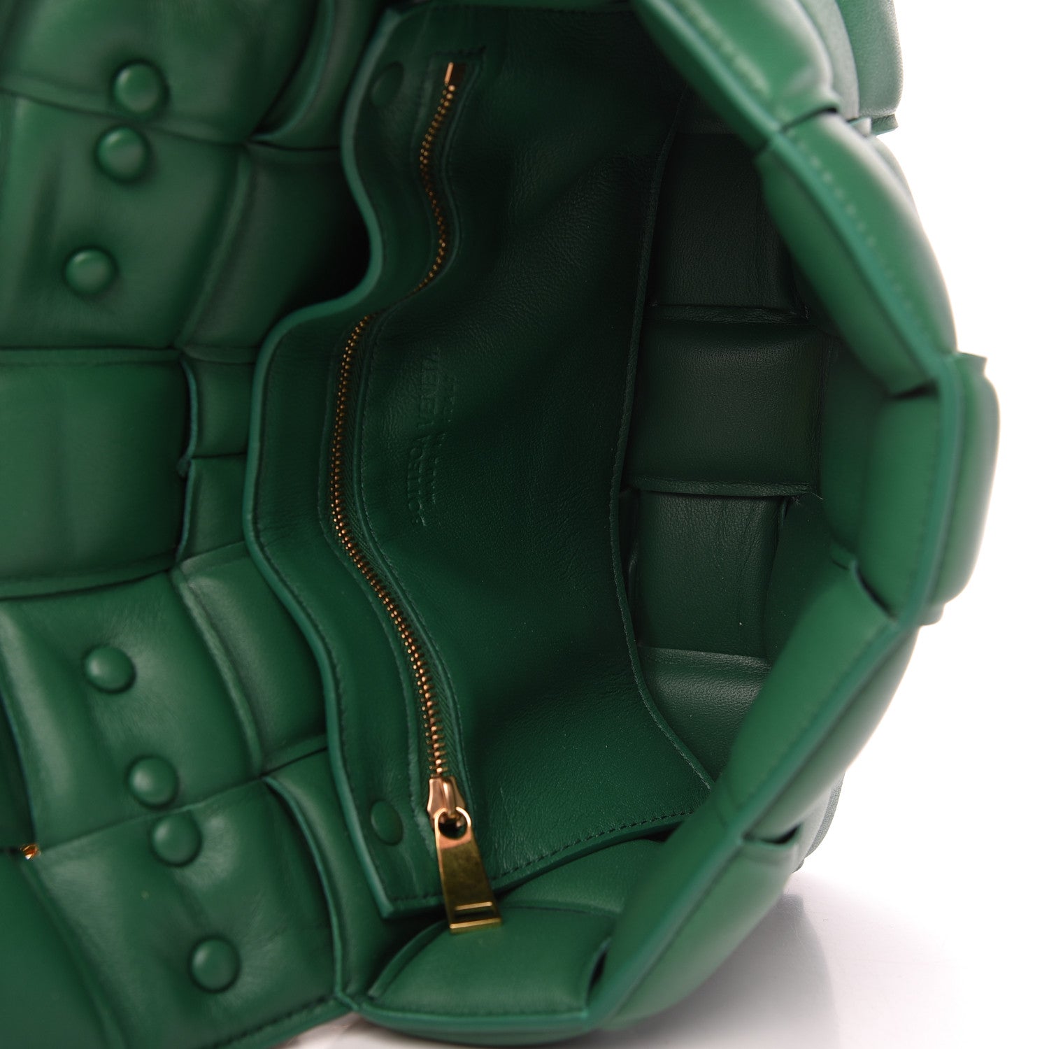 Bottega Veneta Lambskin Maxi Intreccio Padded Chain Cassette Crossbody Bag Racing Green 5 of 10