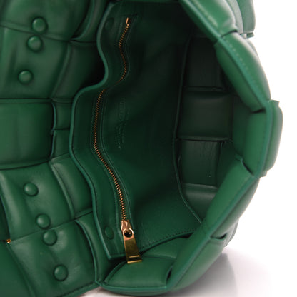 Bottega Veneta Lambskin Maxi Intreccio Padded Chain Cassette Crossbody Bag Racing Green 5 of 10