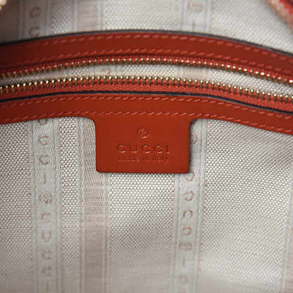 Gucci Calfskin Diamante Small Top Handle Bag Red 6 of 12
