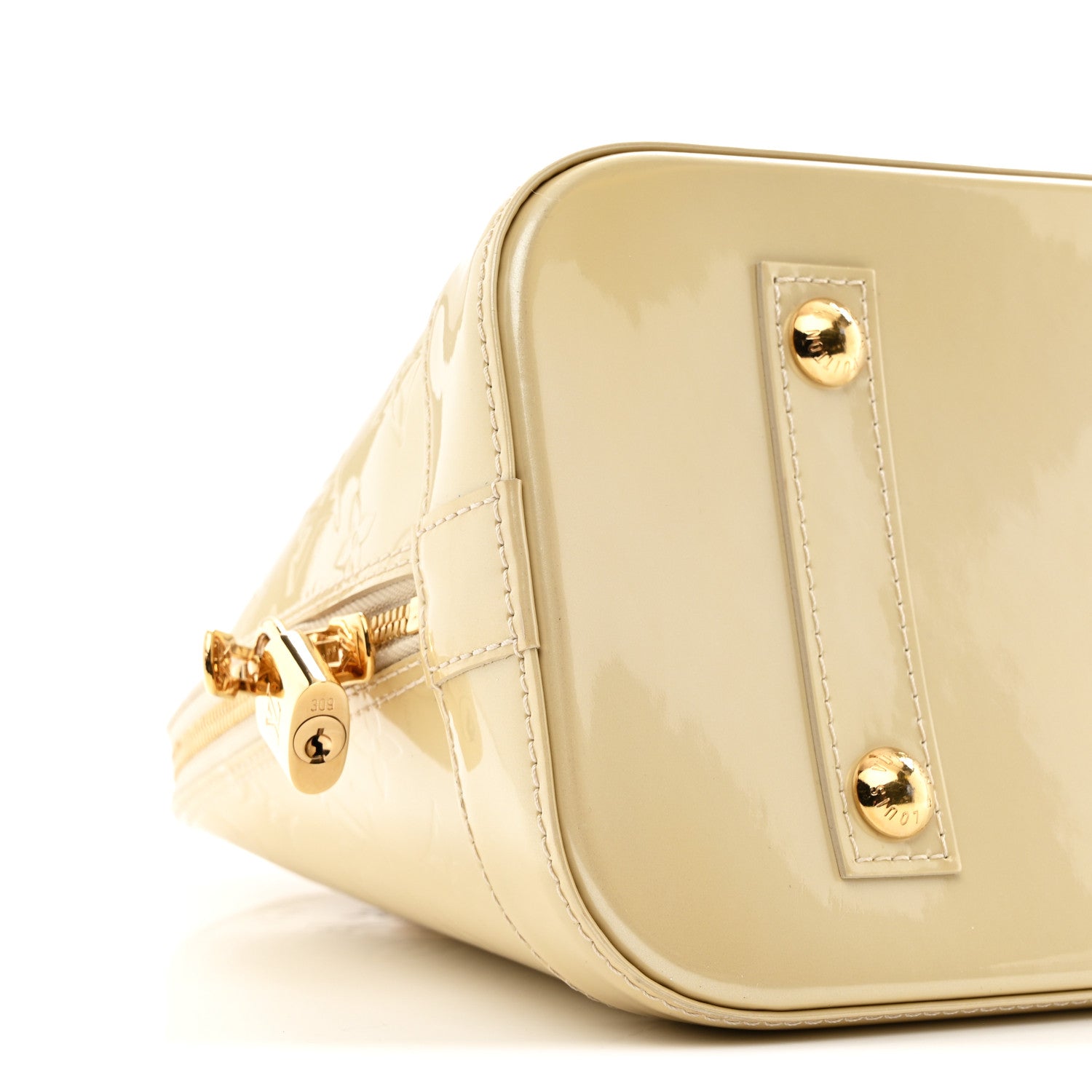 Louis Vuitton Vernis Alma PM Blanc Corail 16 of 19