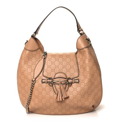 Gucci Soft Guccissima Medium Emily Hobo Camelia 1 of 10