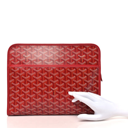 Goyard Goyardine Jouvence GM Toiletry Pouch Red 2 of 7