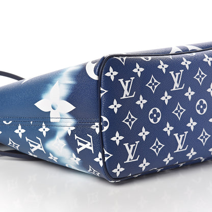 Louis Vuitton Monogram Escale Neverfull MM Blue 8 of 10