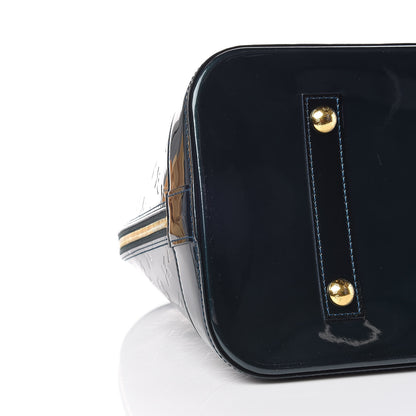 Louis Vuitton Vernis Alma GM Blue Nuit 8 of 9
