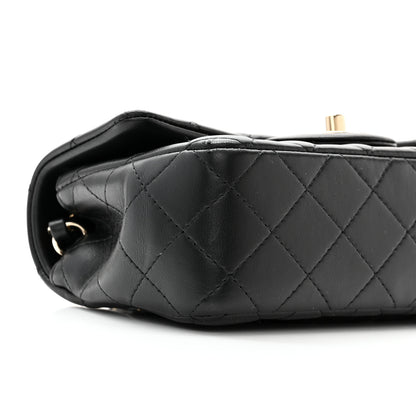 Chanel Lambskin Quilted Mini Rectangular Flap Black 9 of 11