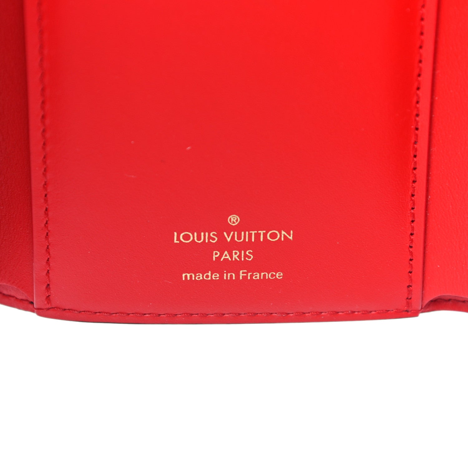 Louis Vuitton Monogram Flower Lock Compact Wallet Coquelicot 6 of 9