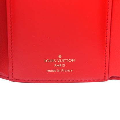 Louis Vuitton Monogram Flower Lock Compact Wallet Coquelicot 6 of 9