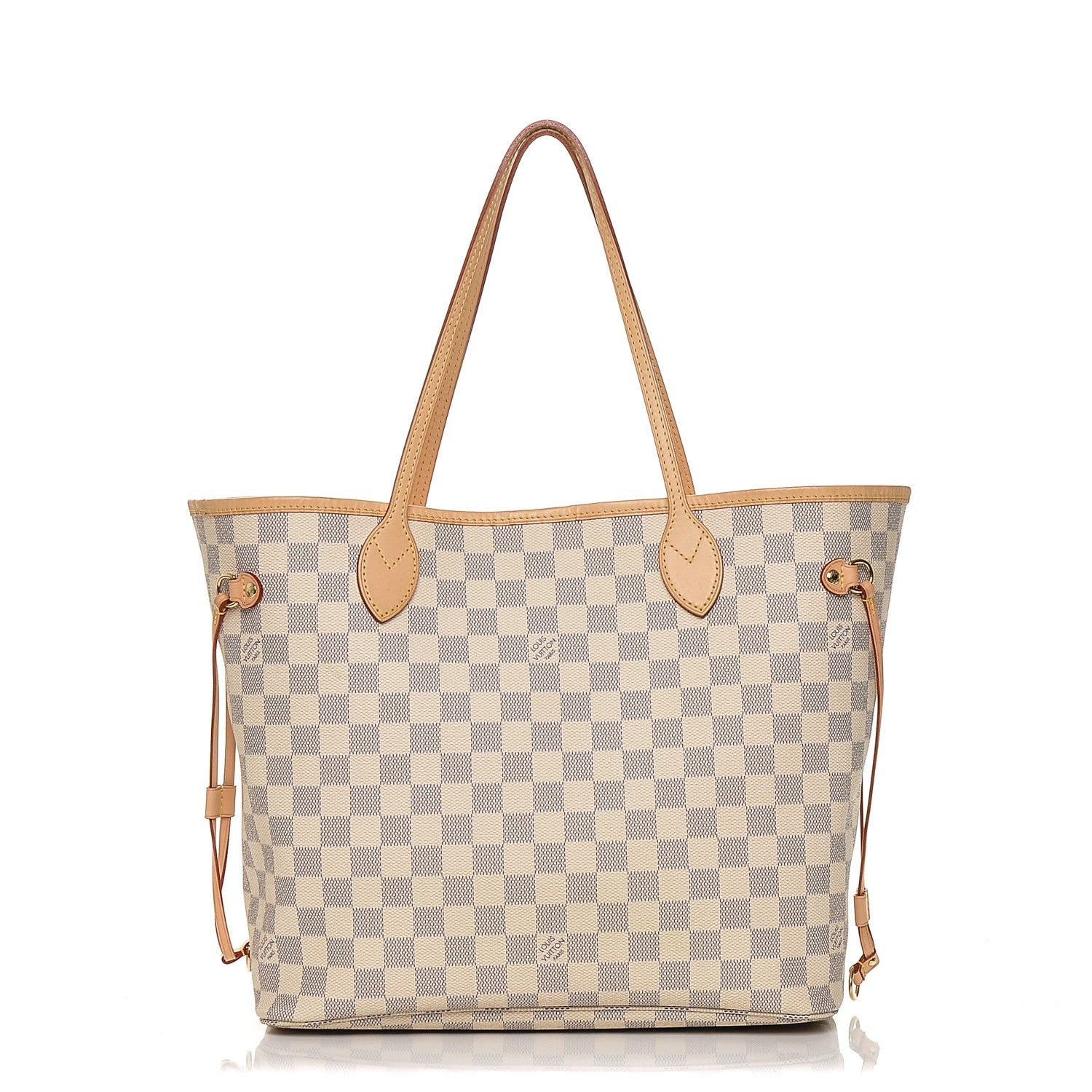 Louis Vuitton Damier Azur Neo Neverfull MM Rose Ballerine 1 of 6